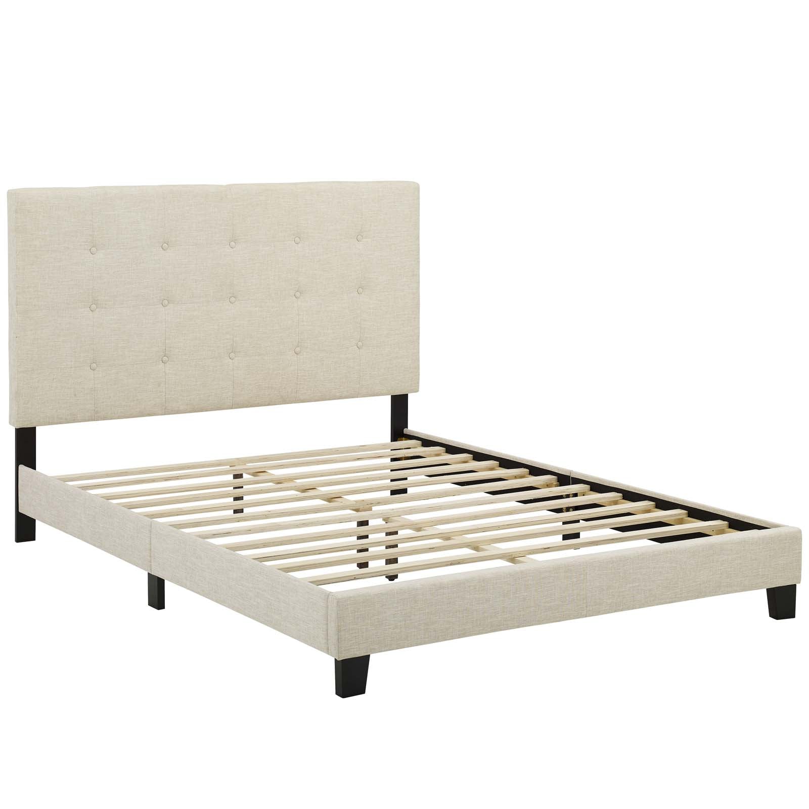 Melanie Tufted Button Upholstered Fabric Queen Platform Bed by Modway