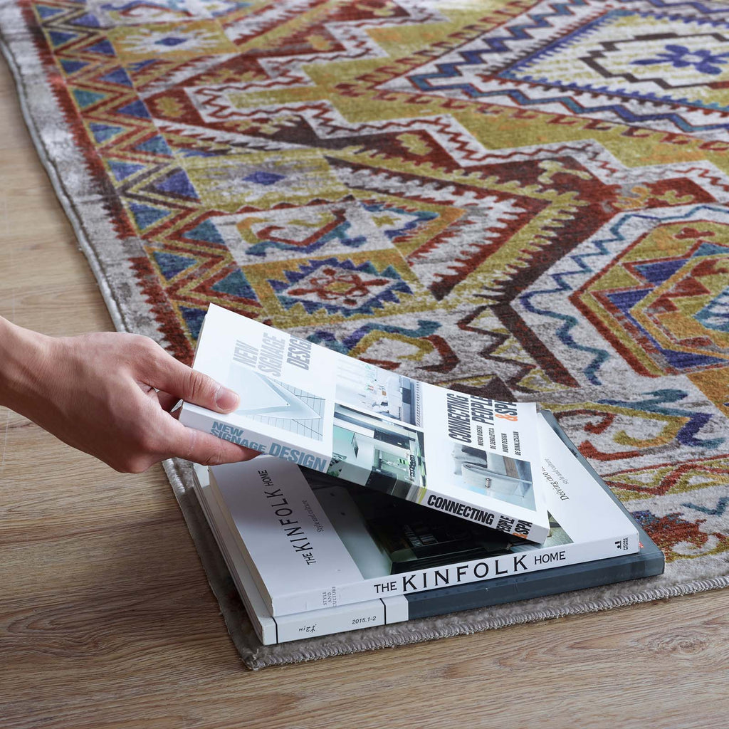 Florita Distressed Southwestern Aztec 8x10 Area Rug by Modway