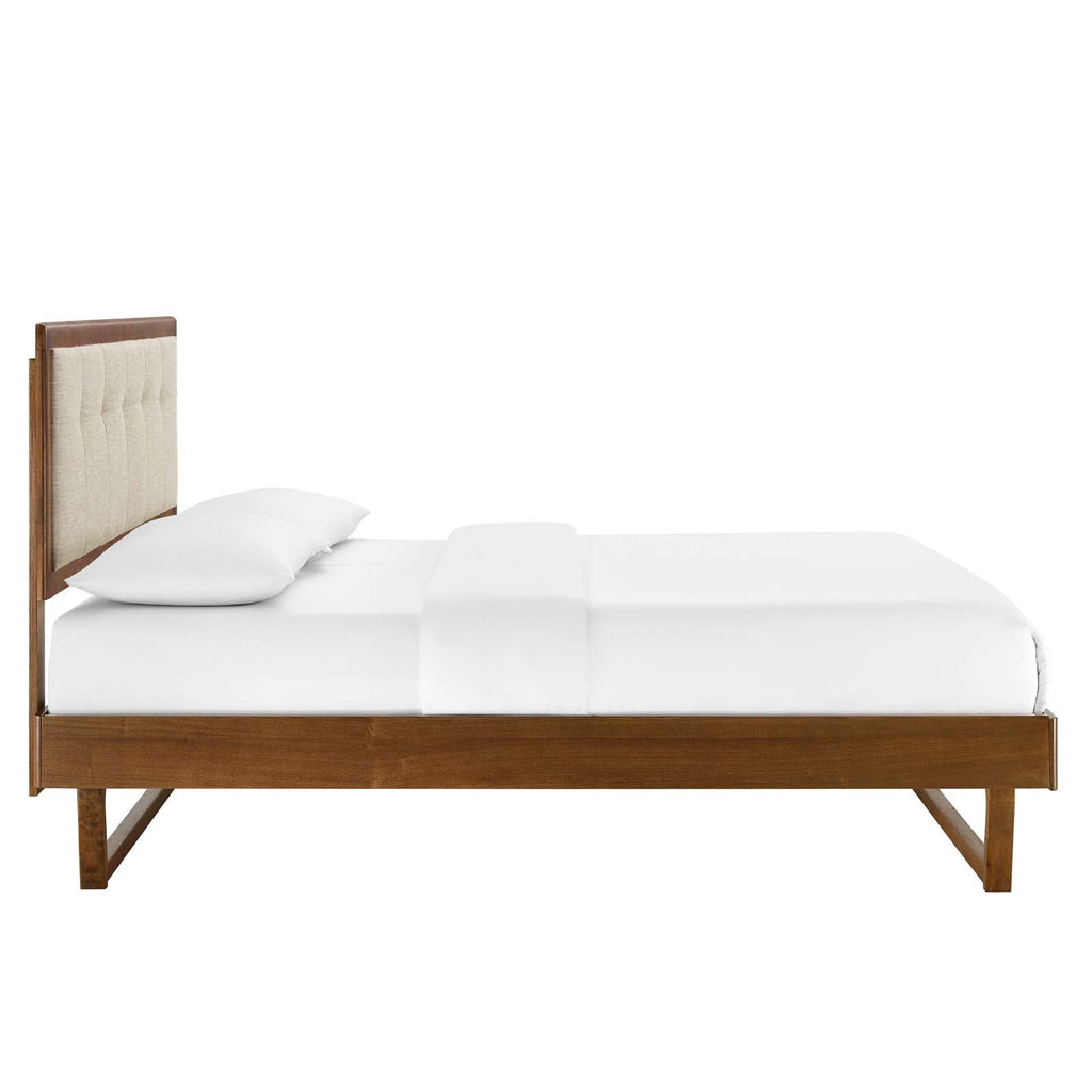 Willow Wood Full Platform Bed With Angular Frame by Modway