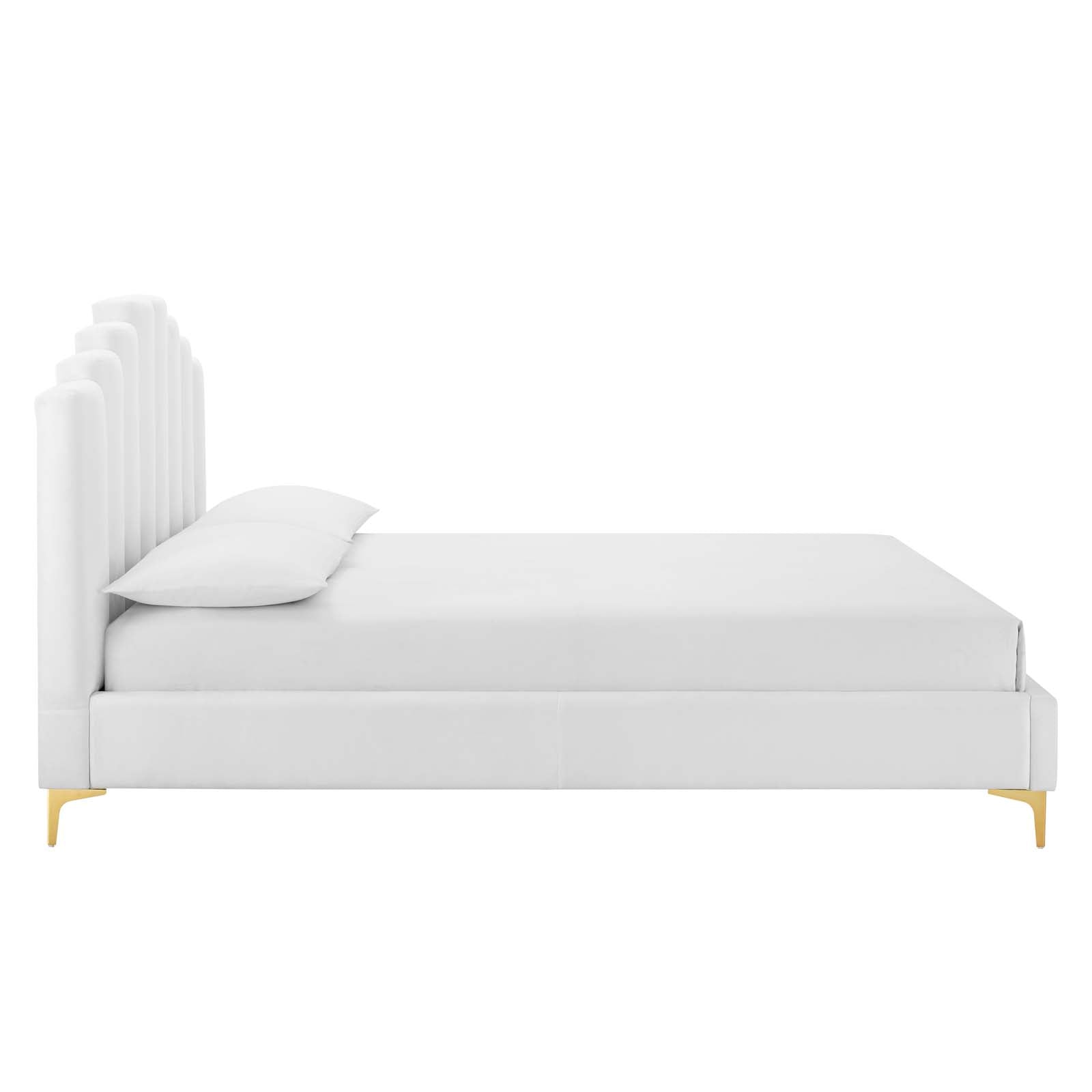 Olivia Performance Velvet Queen Platform Bed by Modway