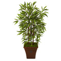 45" Bamboo Artificial Tree in Brown Planter