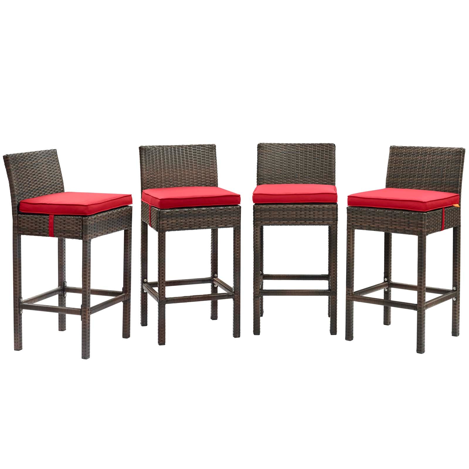 Conduit Bar Stool Outdoor Patio Set of 4