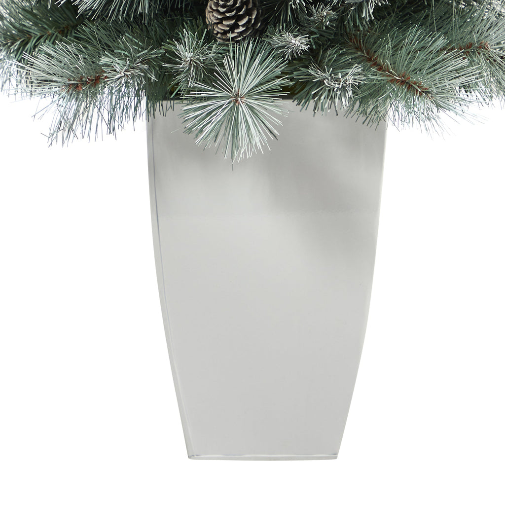 3.5' Frosted Tip British Columbia Mountain Pine Artificial Christmas Tree