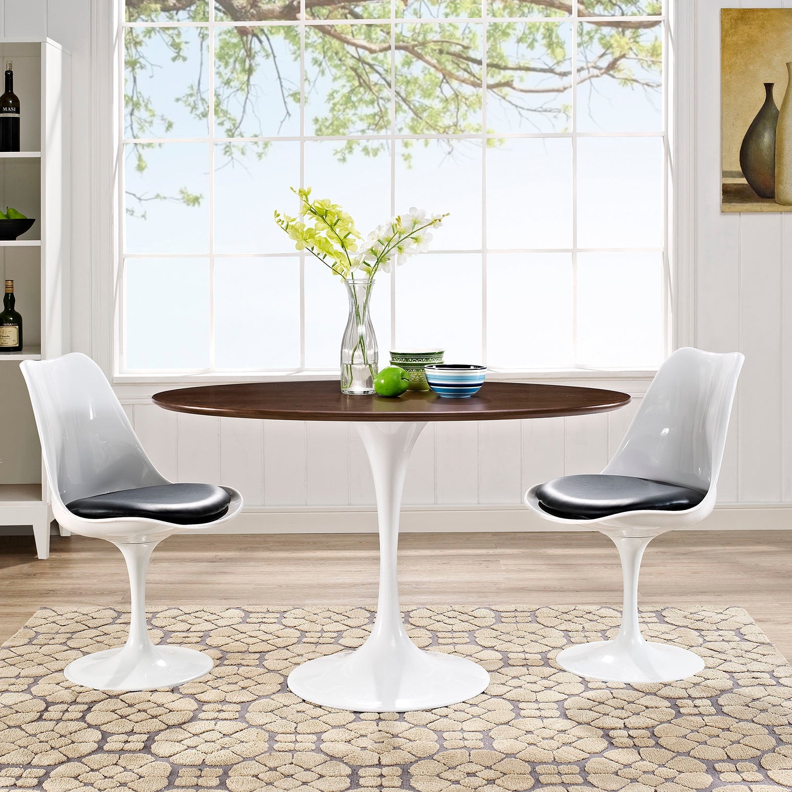 Lippa 48" Oval Wood Dining Table by Modway