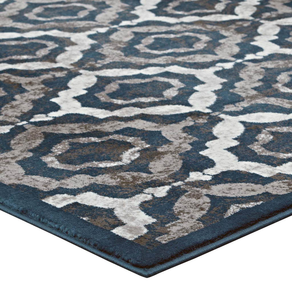 Kalinda Rustic Vintage Moroccan Trellis 8x10 Area Rug by Modway