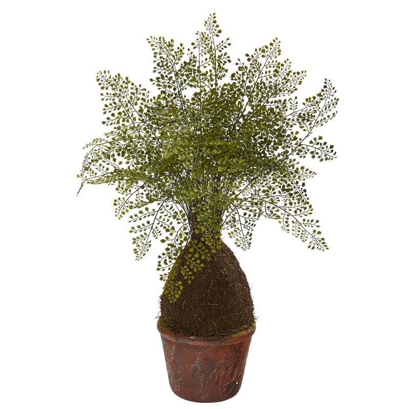 32"  Maiden Hair Fern Artificial Plant in Decorative Planter