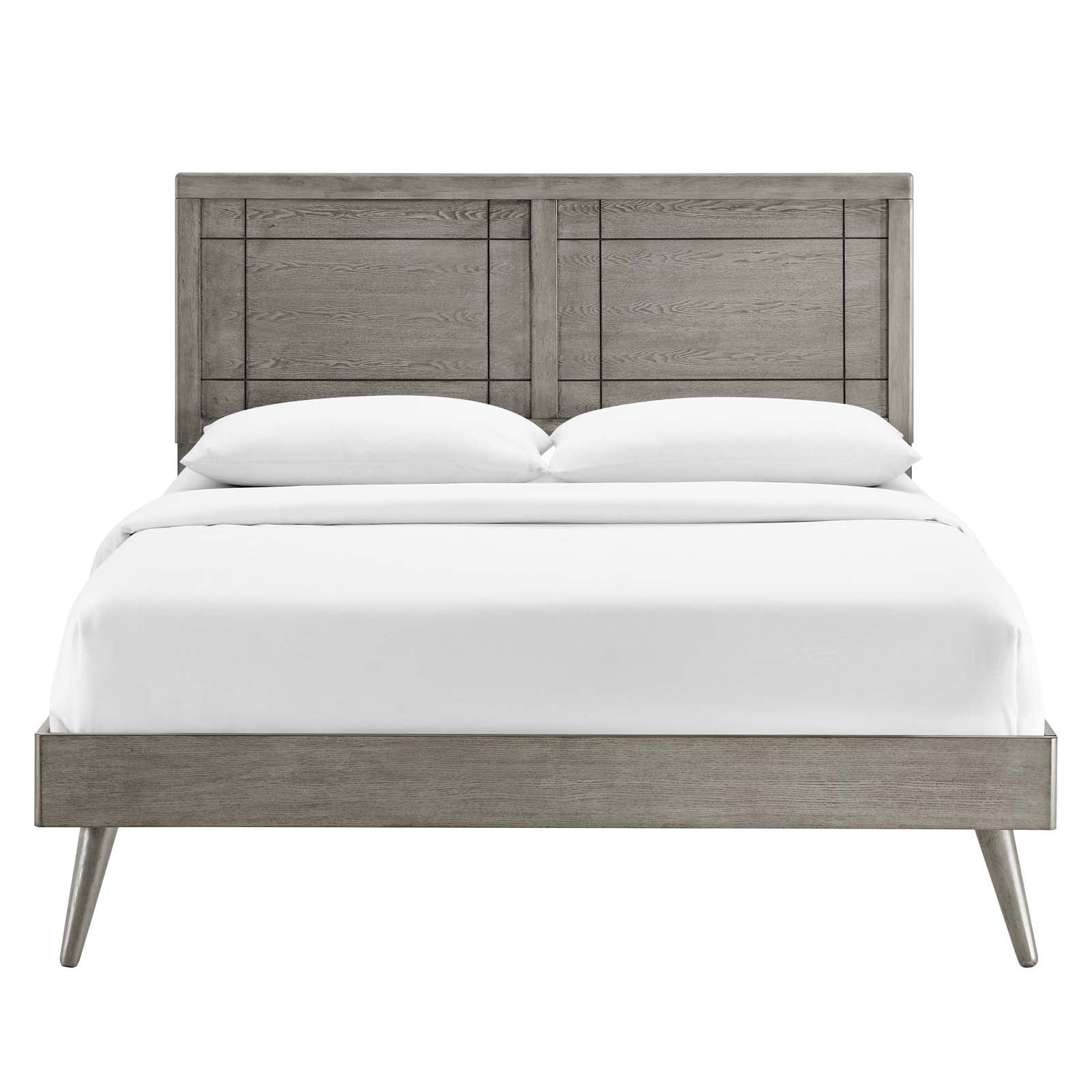 Marlee Wood Full Platform Bed With Splayed Legs by Modway