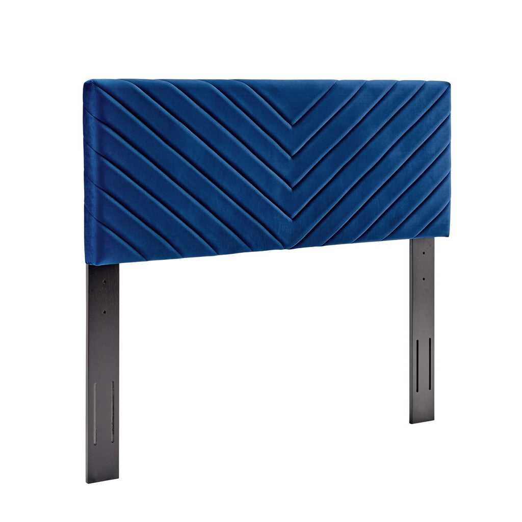 Alyson Angular Channel Tufted Performance Velvet Full / Queen Headboard by Modway