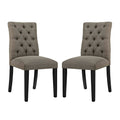 Duchess Fabric Dining Chair Set of 2 by Modway