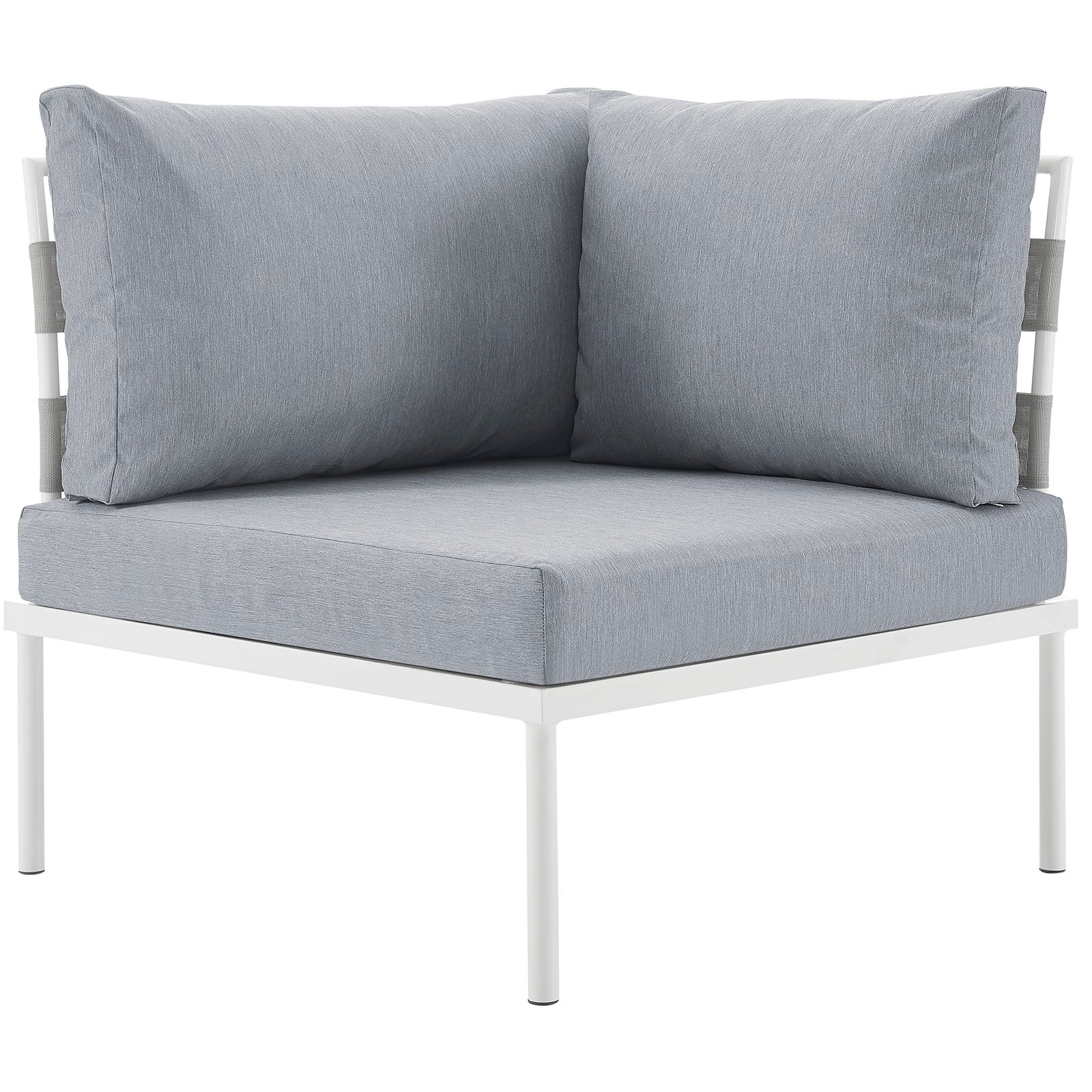 Harmony Outdoor Patio Aluminum Corner Sofa by Modway