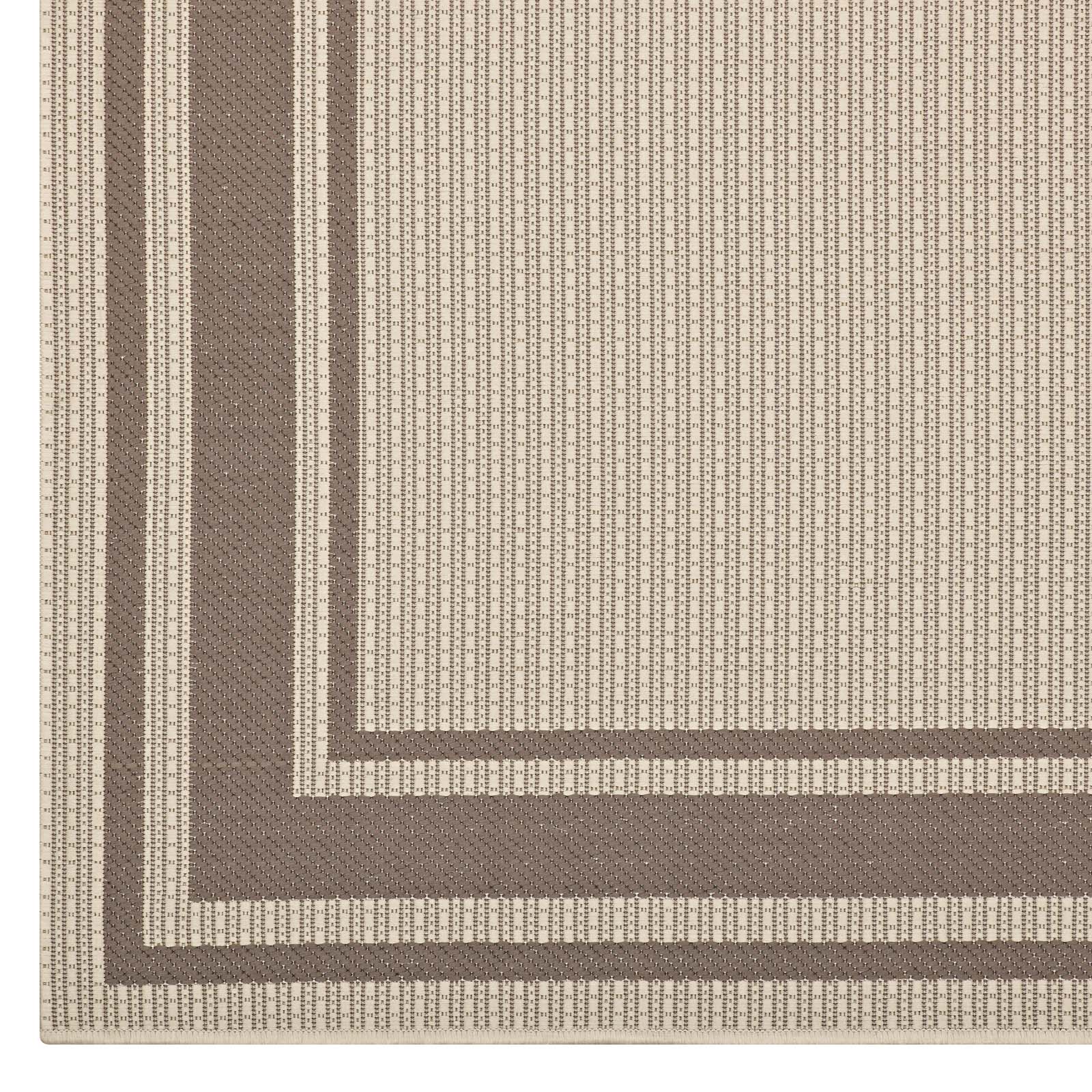 Rim Solid Border Indoor and Outdoor 8x10 Area Rug by Modway
