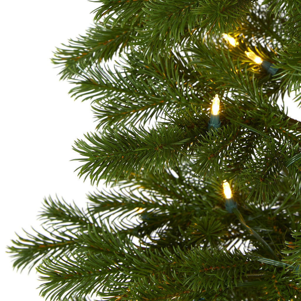 6.5' Big Sky Spruce Artificial Christmas Tree w/ 200 Clear Warm (Multifunction)