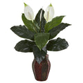 Spathifyllum Artificial Plant in Decorative Planter