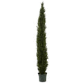 8' Mini Cedar Pine Tree w/4249 tips in 12" Pot (Two Tone Green)