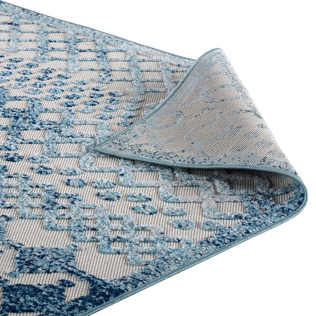 Reflect Giada Abstract Diamond Moroccan Trellis 5x8 Indoor/Outdoor Area Rug by Modway