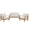 Marina 3 Piece Outdoor Patio Teak Set by Modway
