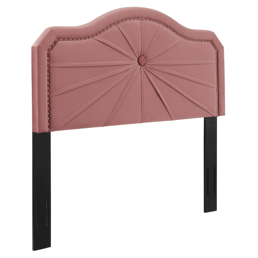 Kristin Pleated Performance Velvet King/California King Headboard by Modway