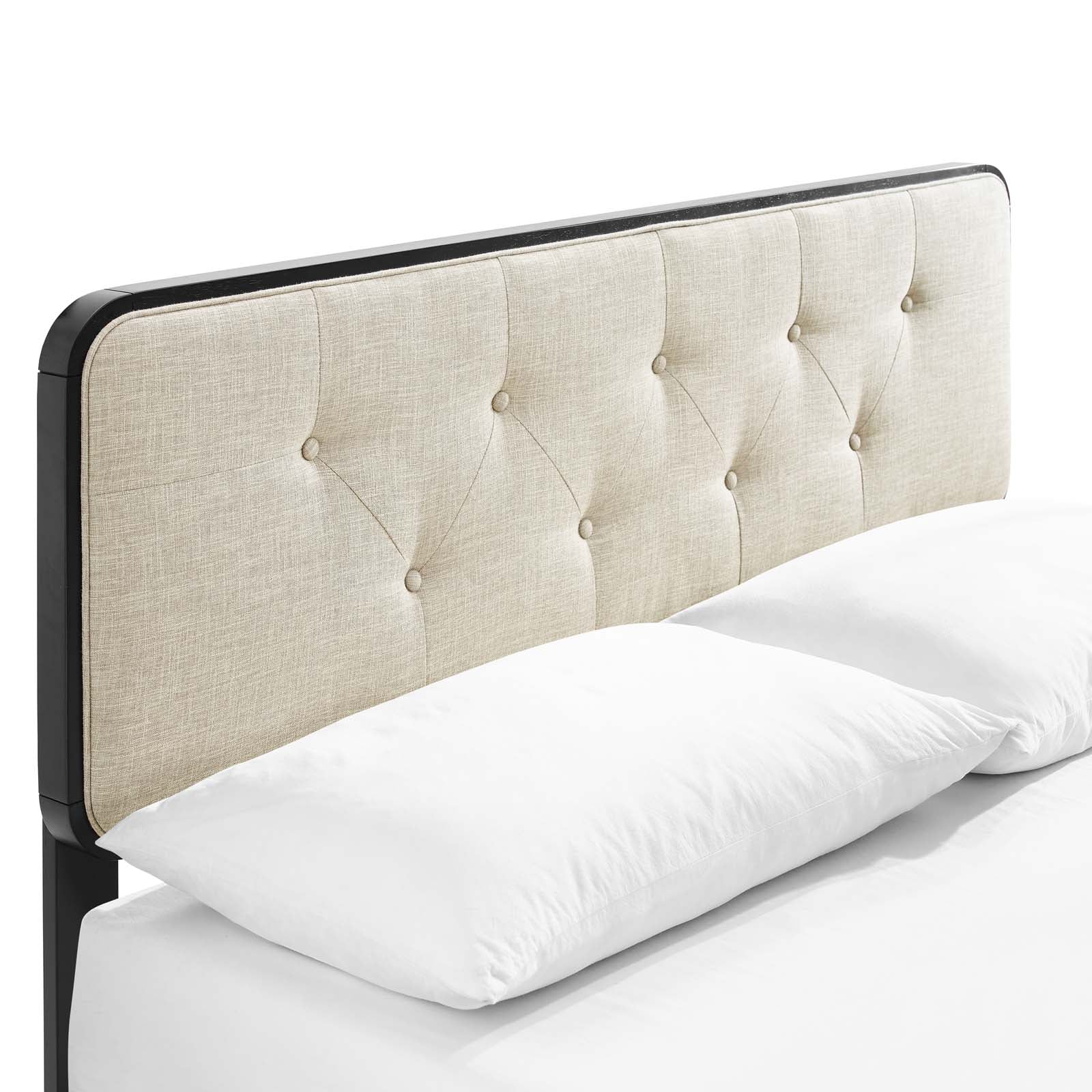 Bridgette Wood King Platform Bed With Splayed Legs by Modway