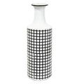 Farmhouse Check Enamel Vase Large