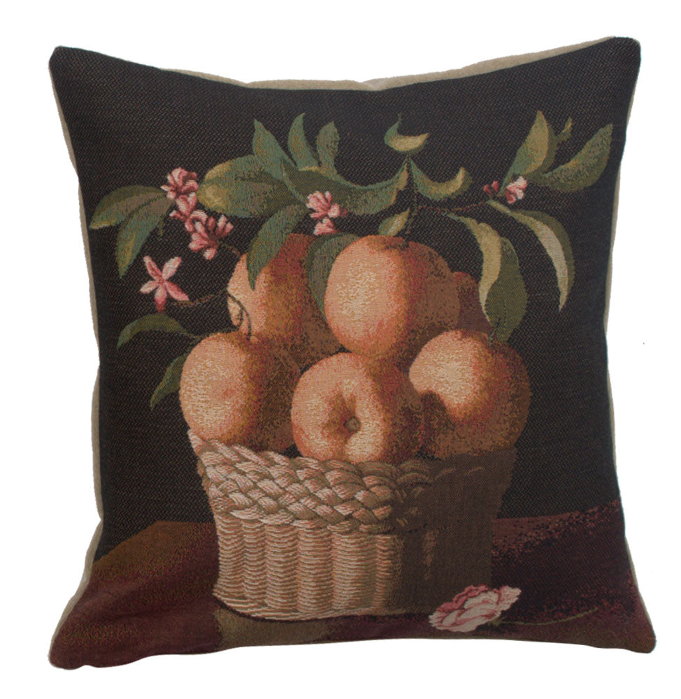 Orange Basket French Cushion