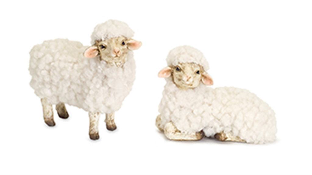 Happy Tabletop Sheep Figurine (Set of 8)