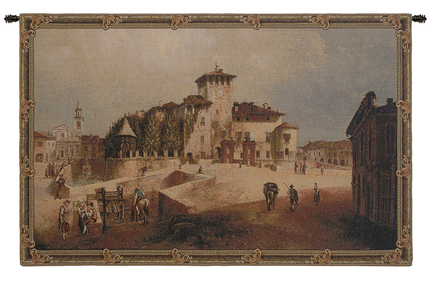 Castle of Parma Italian Tapestry
