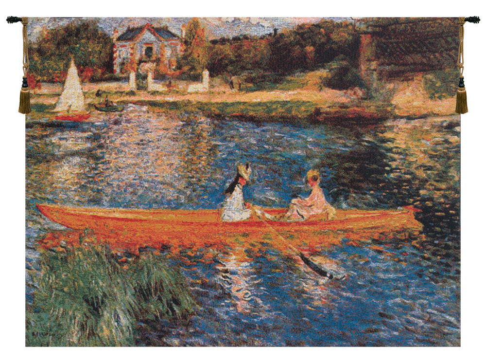 Seine at Asnie'res Belgian Tapestry Wall Art