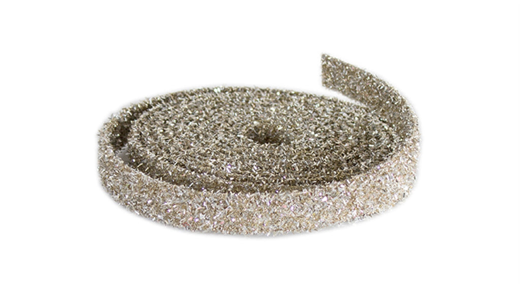 Champagne Glitter Rope Ribbon (Set of 12 Rolls)