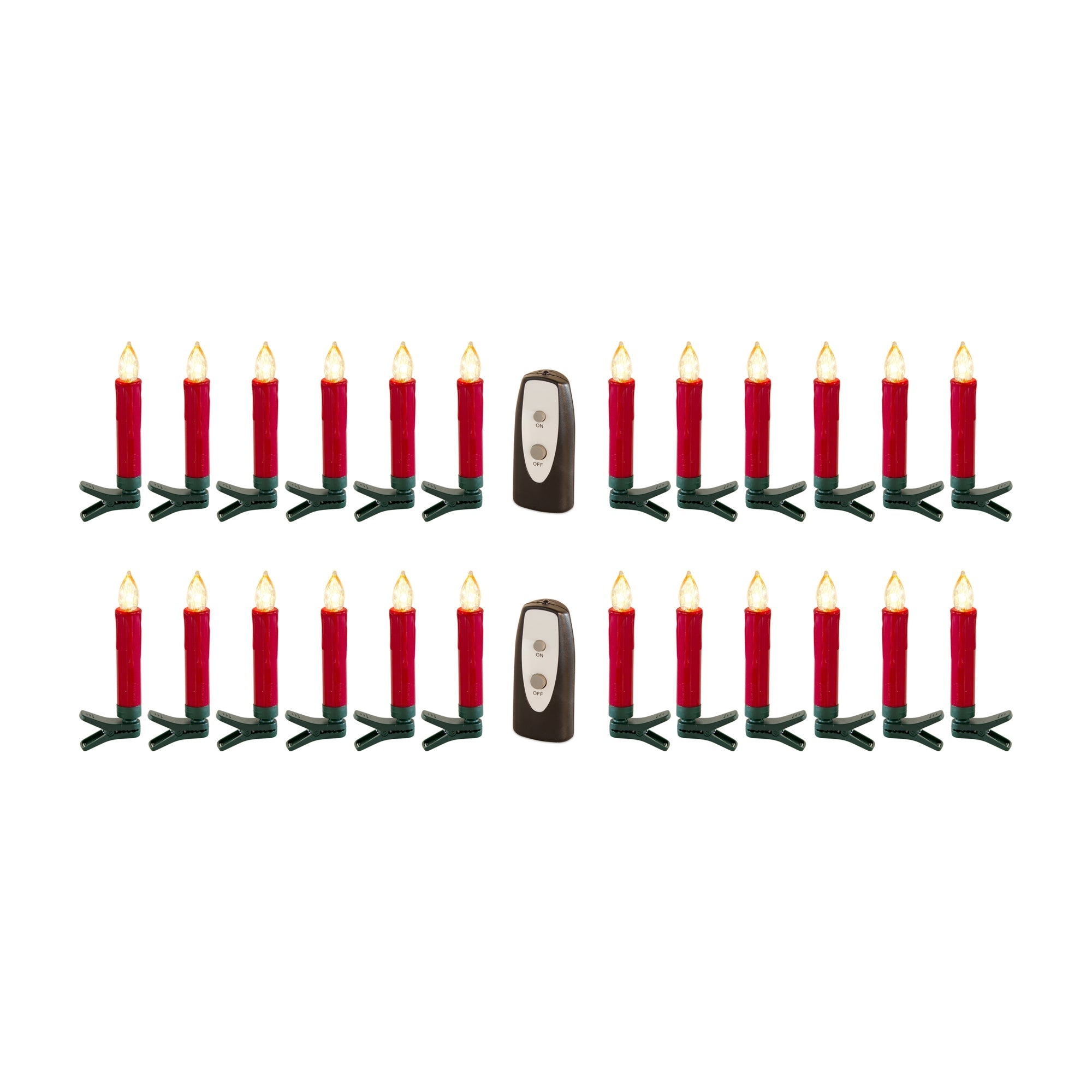 LED Clip on Taper Candle with Remote (Set of 24)