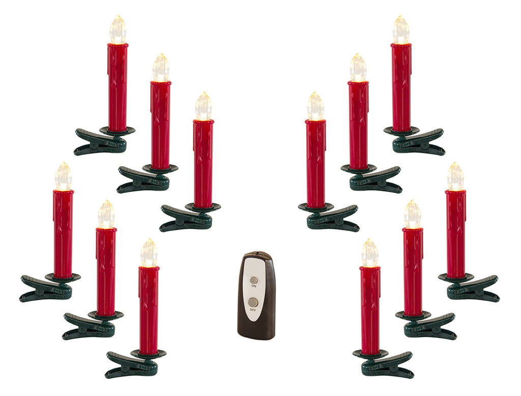 LED Clip on Taper Candle with Remote (Set of 24)