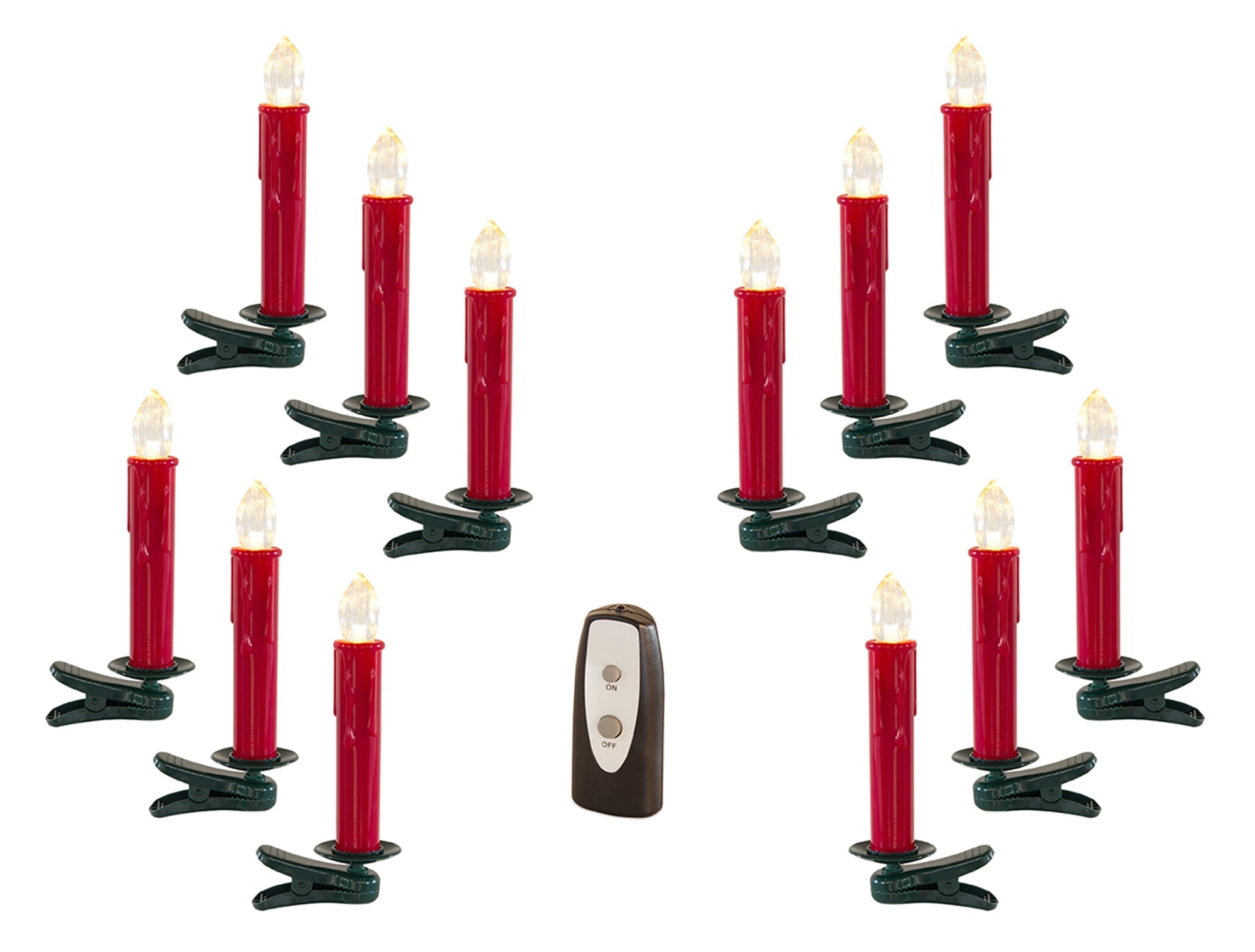 LED Clip on Taper Candle with Remote (Set of 24)
