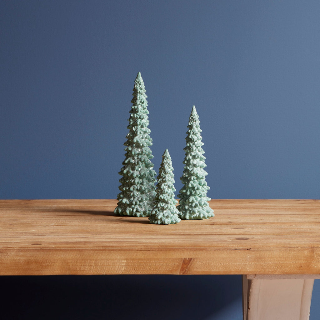 Glittered Holiday Tree (Set of 6)