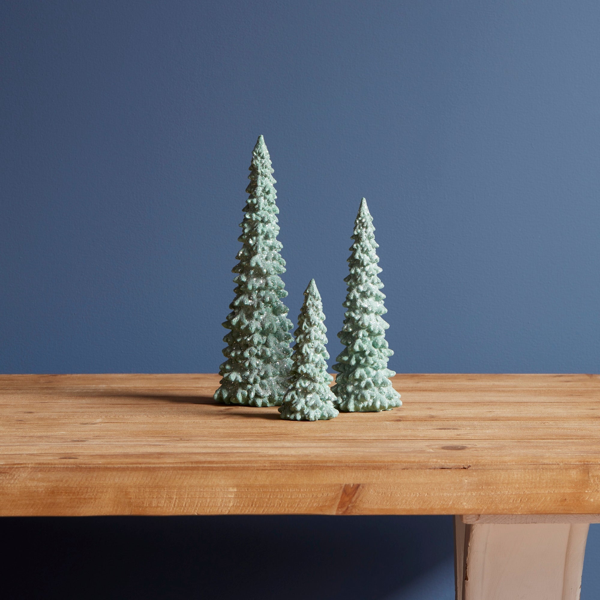 Glittered Holiday Tree (Set of 6)