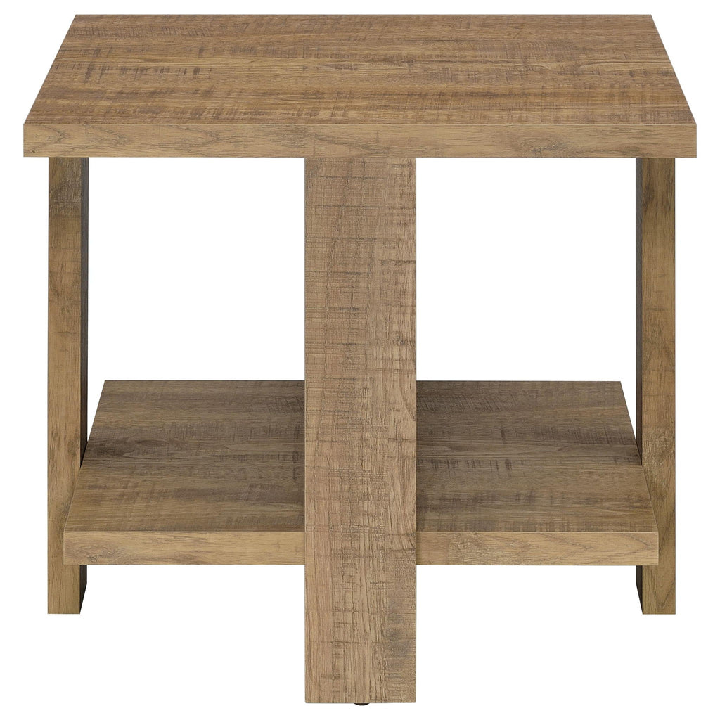 Dawn 3-piece Round Coffee and End Table Set Mango Brown