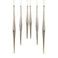 Gold and Silver Ombre Drop Ornament (Set of 6)
