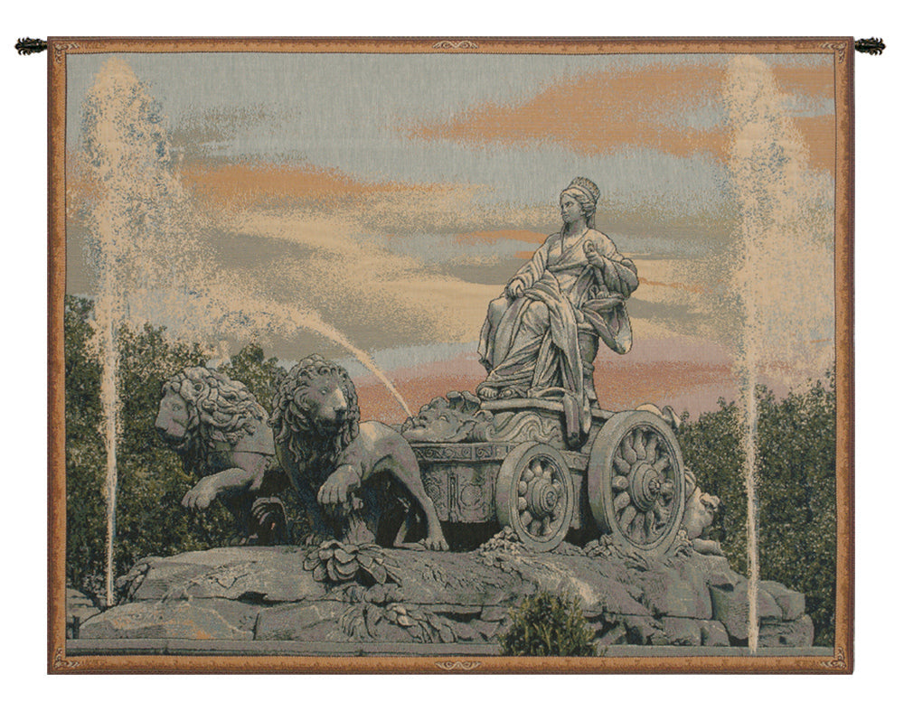 Cibele Madrid Fountain Italian Tapestry