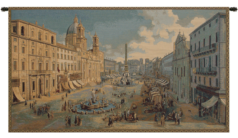 Navona Square Italian Tapestry