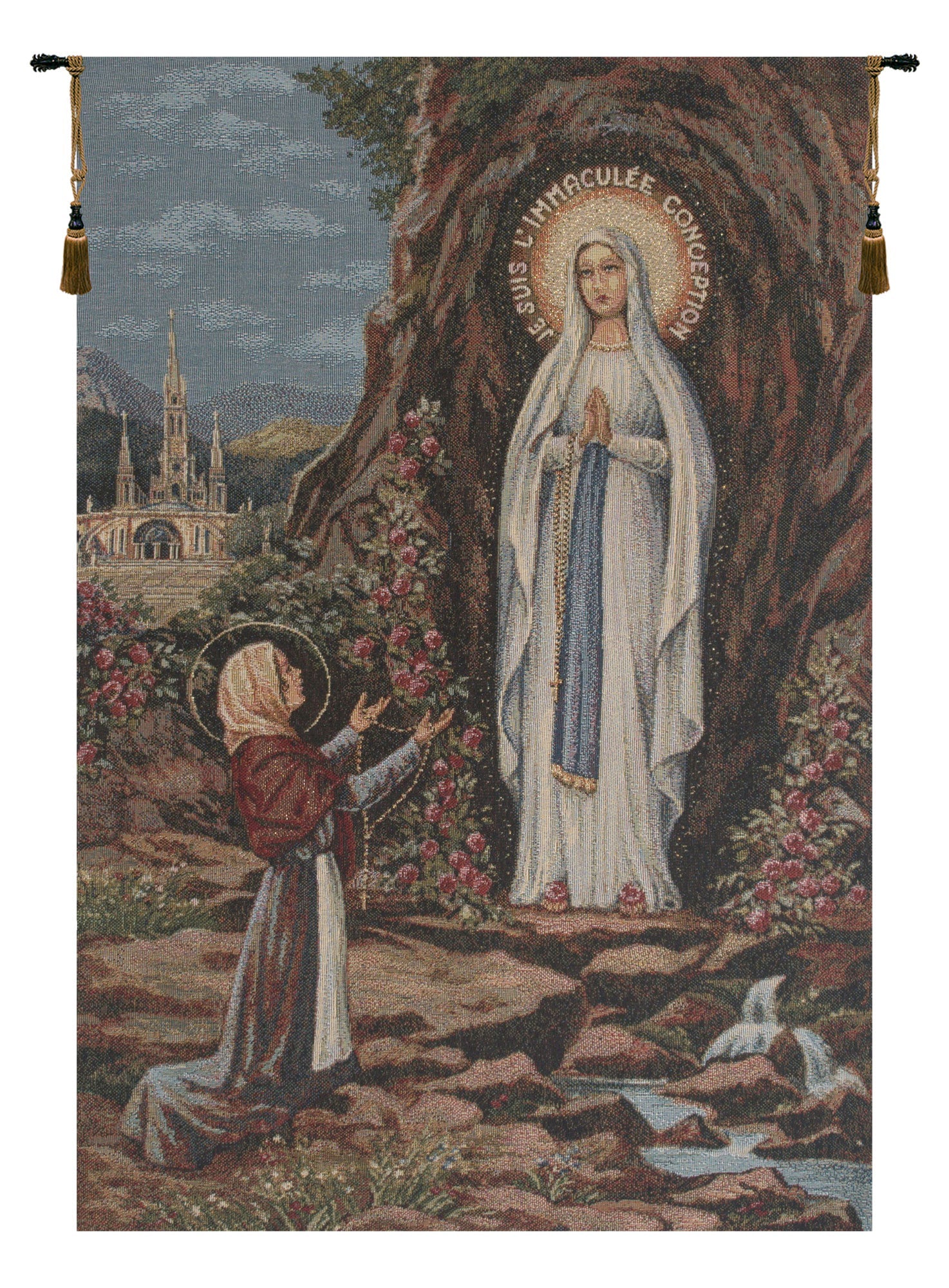 Apparitione Lourdes European Wall Art