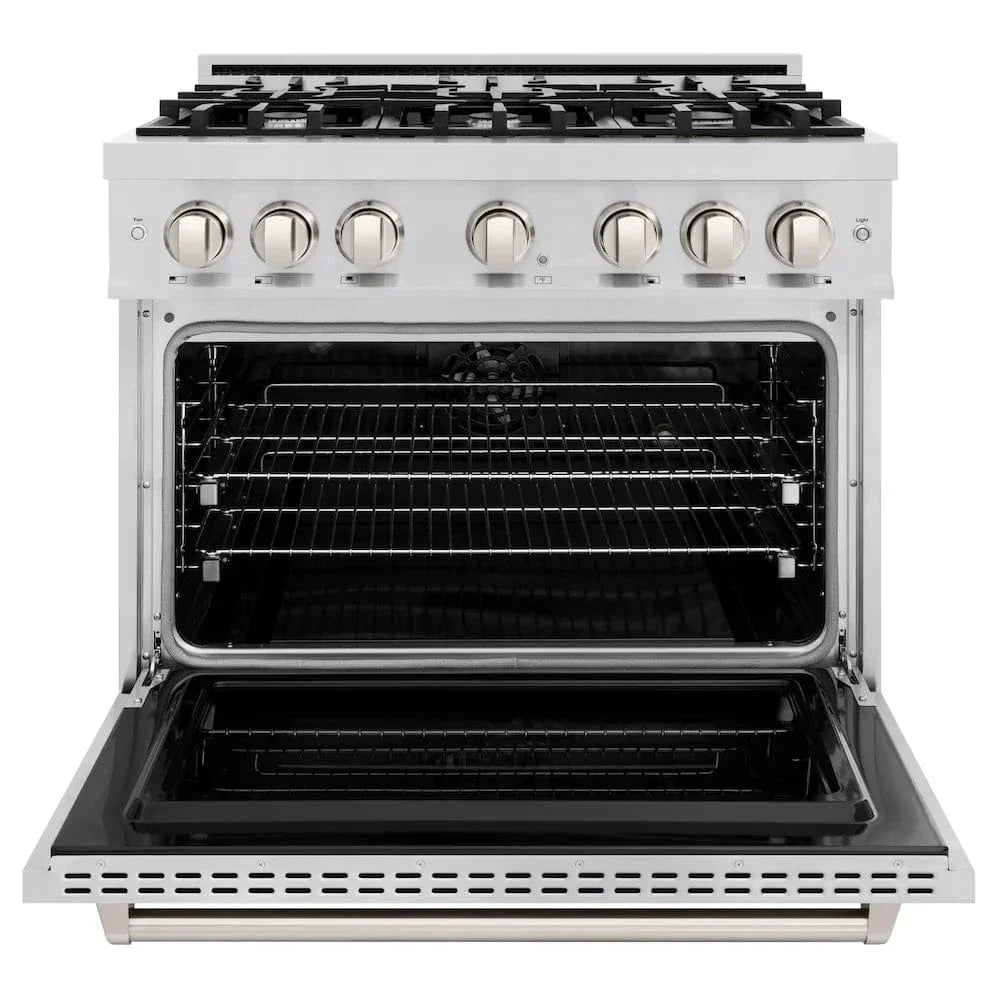 ZLINE 36"Classic Gas Range, Convection Gas Oven, Stainless Steel, CGR36
