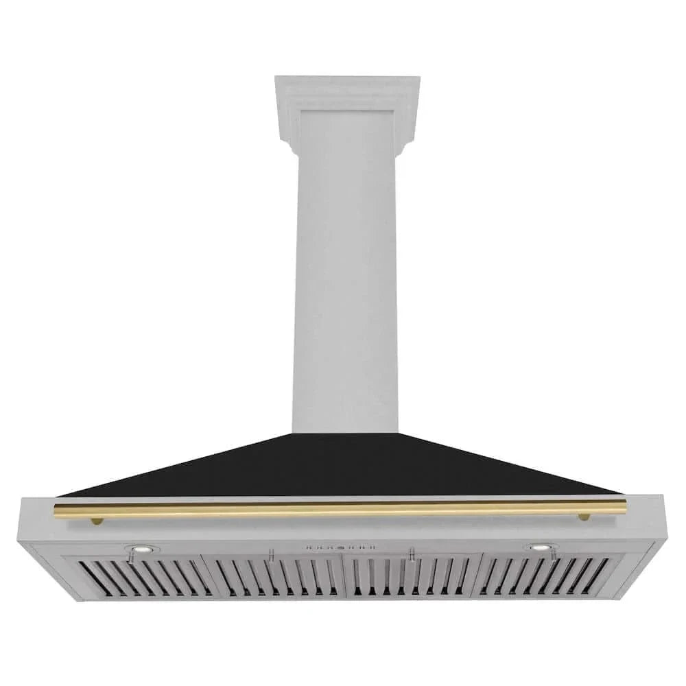 ZLINE 48" Autograph Stainless Wall Range Hood KB4SNZ-BLM48-CB