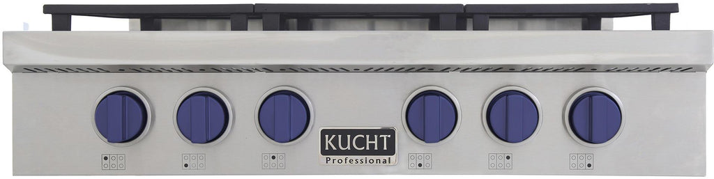 Kucht 36"  Stainless Propane Cooktop-KFX369T/LP-B
