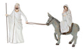 Holiday Family with Donkey and Baby Figurine 11"H