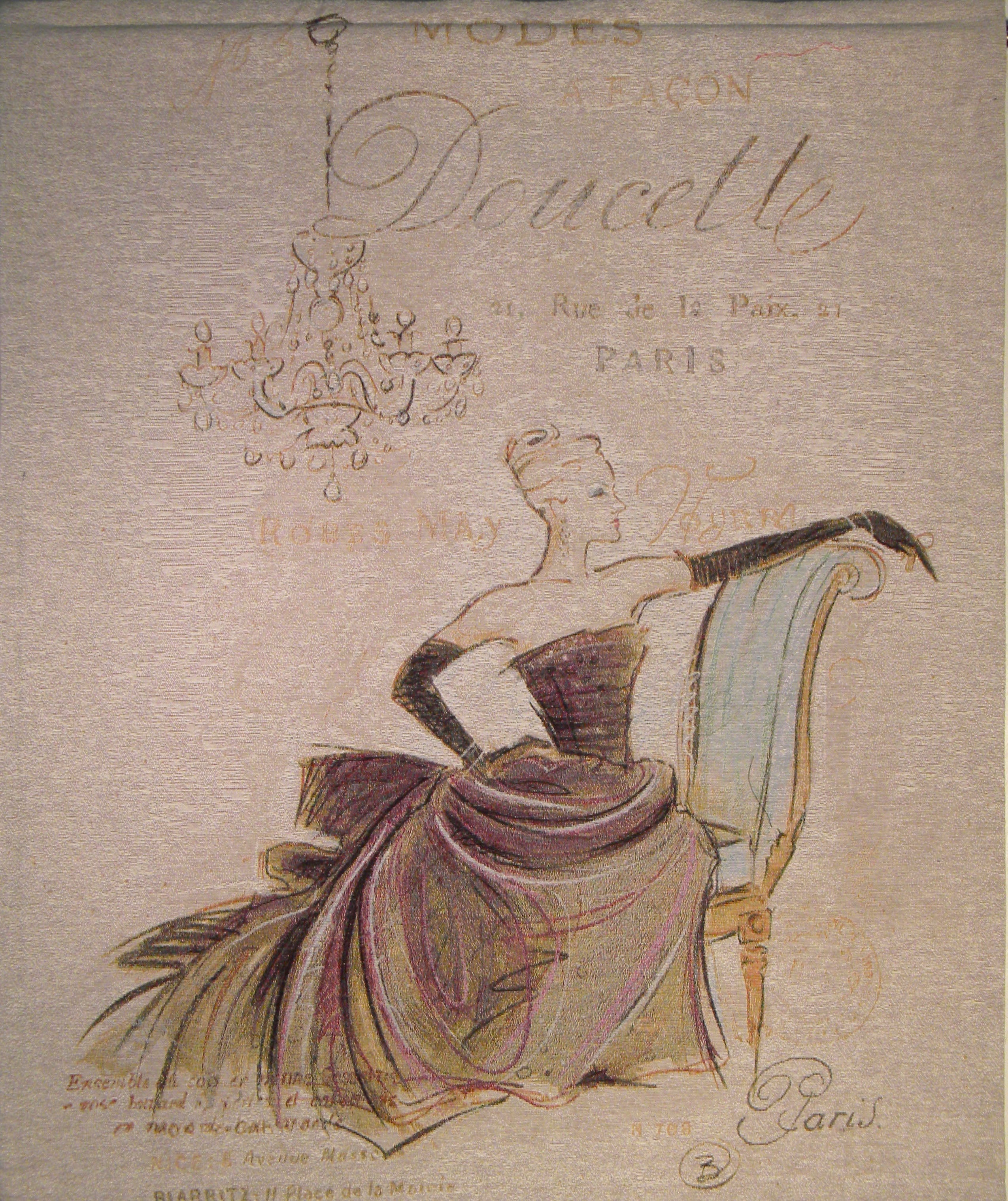 Seated View Fine Art Tapestry