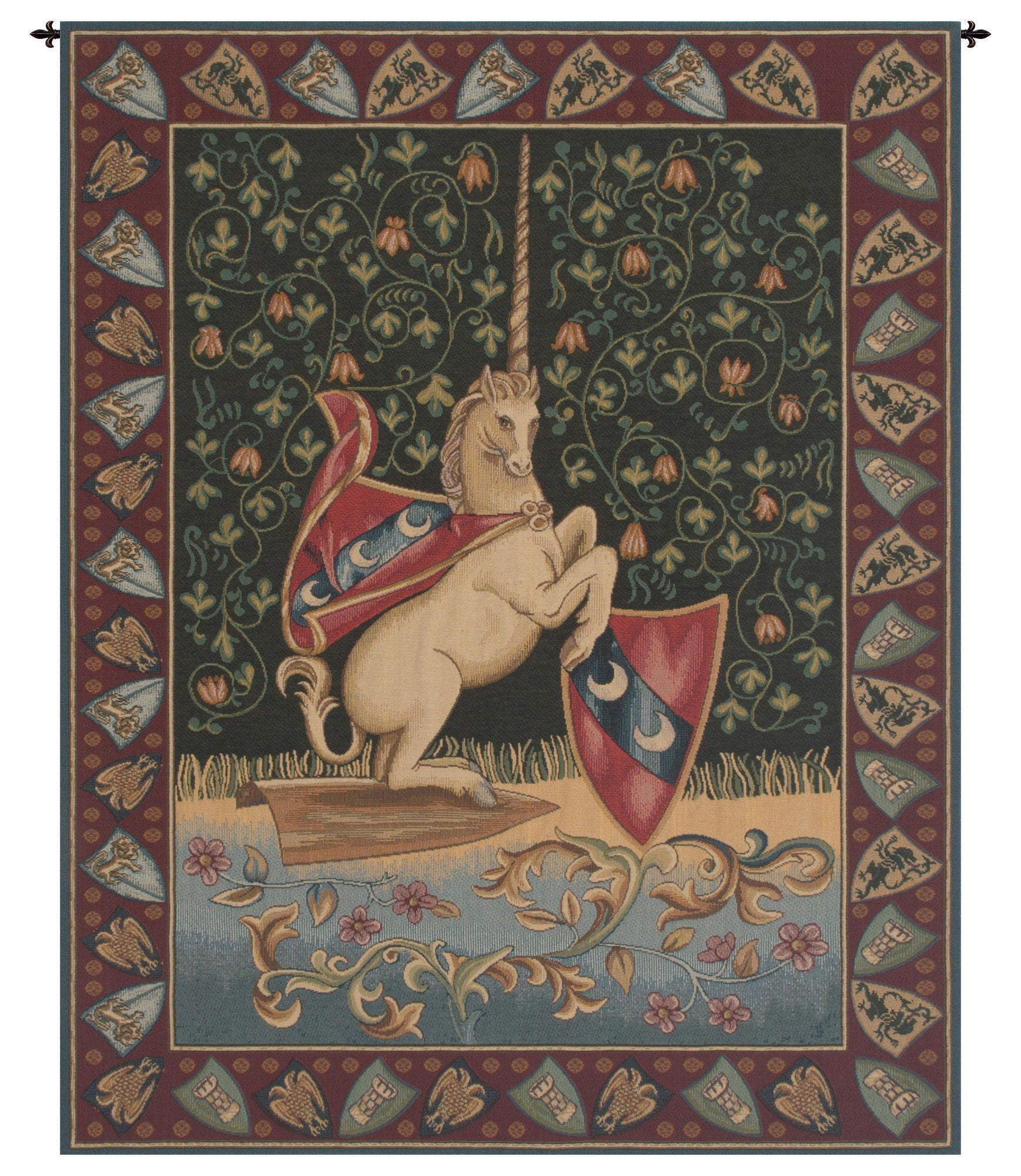 Unicorn Medieval Italian Tapestry