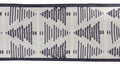 Grey Holiday Tree Wired Ribbon (Set of 2)