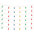 LED Lighted Strand with Classic Bulb Design (Set of 6 Strands)