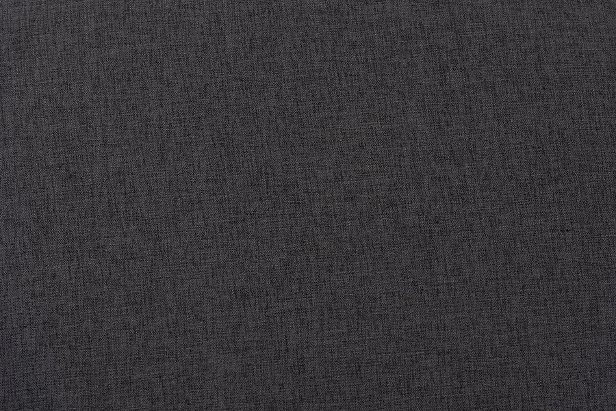 Baxton Studio Lovise Mid-Century Modern Dark Grey Fabric Upholstered Walnut Brown Finished Wood Ottoman