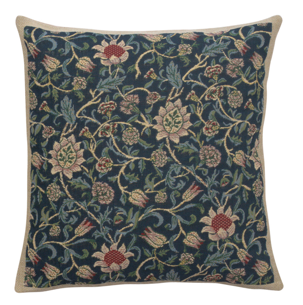 Fleurs de Morris Blue Cushion Wholesale