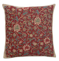 Fleurs de Morris Red Cushion Wholesale