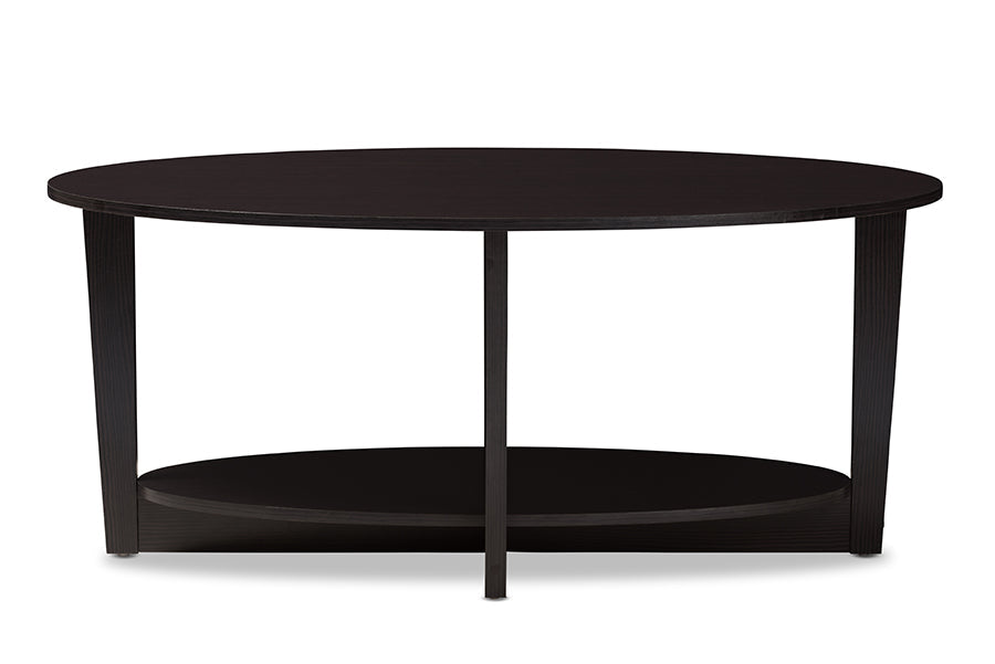 Baxton Studio Jacintha Modern and Contemporary Wenge Brown Finished Coffee Table